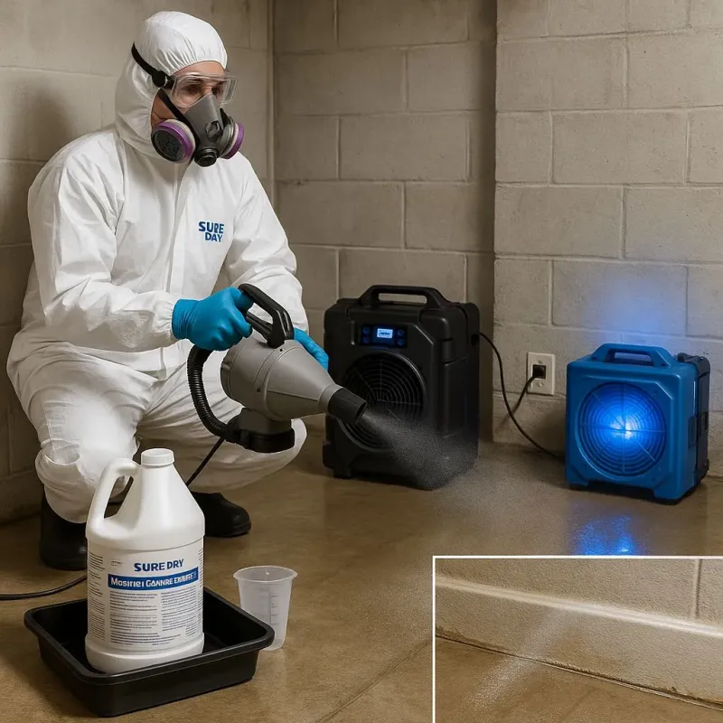Sanitization and Odor Removal process in Middleville, MI